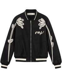 ROUGH - Floral Varsity Jacket - Lyst