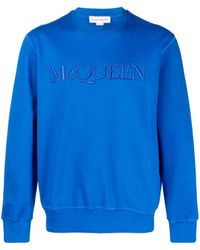 Alexander McQueen - Sweatshirt mit Logo-Stickerei - Lyst