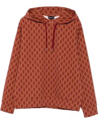 Emporio Armani - Printed Cotton Hoodie - Lyst