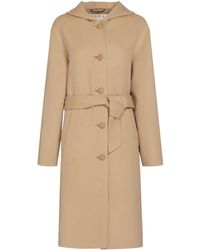 Marni - ベルテッド フーデッドコート - Lyst
