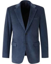 Canali - Blazer A Coste Con Due Bottoni - Lyst