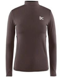 District Vision - T-Shirt À Col Montant - Lyst