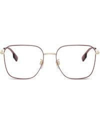 Burberry - Brille Mit Eckigem Gestell - Lyst