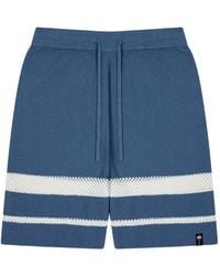 Palm Angels - Stripe-Detail Drawstring Shorts - Lyst