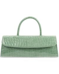 BY FAR - Mini Longa Fresh Embossed Leather Top-Handle Bag - Lyst
