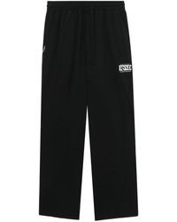 Izzue - Logo-embroidery Cotton Track Pants - Lyst