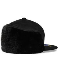 PDF - Fy Faux-Fur Detail Baseball Hat - Lyst