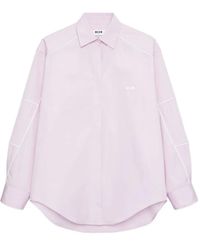 MSGM - Long-Sleeve Shirt - Lyst