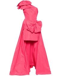 Elie Saab - Vestido de fiesta corto con lazos - Lyst