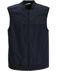 BOSS - Zip-Up Gilet - Lyst