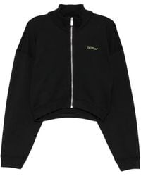 Off-White c/o Virgil Abloh - Arrow Leaves Zip-Up Sweatshirt - Lyst