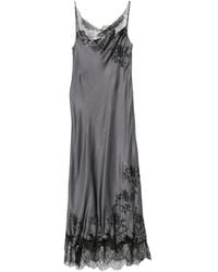 Carine Gilson - Lace-Trimmed Cowl-Neck Dress - Lyst