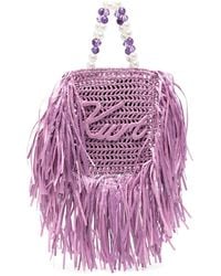 Kurt Geiger - Mini Kurt Fringe-Trimmed Tote Bag - Lyst