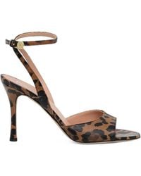 Pollini - Aria Leopard-Print Ankle-Strap Pumps - Lyst