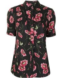 Adam Lippes - Floral-Print Cotton Shirt - Lyst