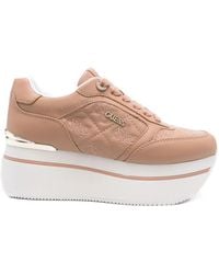 Guess - Zapatillas con plataforma y placa del logo - Lyst