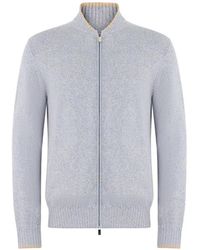 Fedeli - Zip-Up Cardigan - Lyst