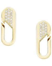 Bizzotto Gioielli - 18K Small Link Diamond Earrings - Lyst