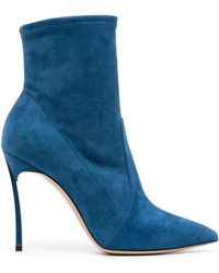 Casadei - Blade 125mm Suede Ankle Boots - Lyst