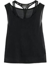 Our Legacy - Tanktop Met Kanten Afwekingr - Lyst