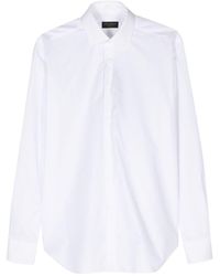 Dell'Oglio - Spread-collar Cotton Shirt - Lyst