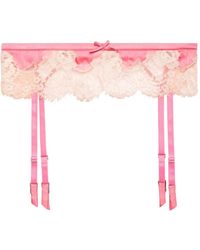 Fleur du Mal - Juliet Lace Garter Belt - Lyst