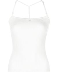 Courreges - T-strap Ribbed Tank Top - Lyst