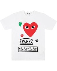 Comme des Garçons - Logo-Print T-Shirt - Lyst