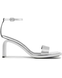 Courreges - Stream Mirror 70Mm Leather Sandals - Lyst