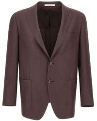 Tagliatore - Logo-Pin Two-Button Blazer - Lyst