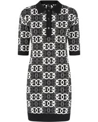Pinko - Polokragen-Kleid mit Logo-Print - Lyst