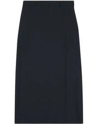 Balenciaga - Slit Tailored Skirt - Lyst