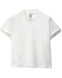 Versace - Embroidered Stretch Cotton Jersey T-Shirt - Lyst