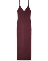 Versace - Geribbelde Midi-Jurk Met Veiligheidsspeld - Lyst