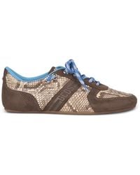 Gcds - Snakeskin-Print Sneakers - Lyst