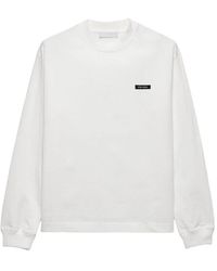 Prada - Long-Sleeved Cotton T-Shirt - Lyst