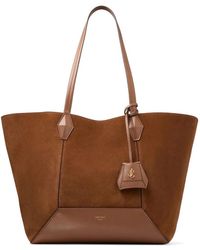 Jimmy Choo - Diamond Medium Tan Suede Tote Bag - Lyst
