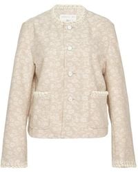 Renli Su - Floral-Motif Button-Up Jacket - Lyst