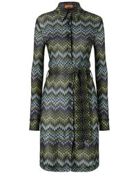 Missoni - Midi Shirt Dress - Lyst