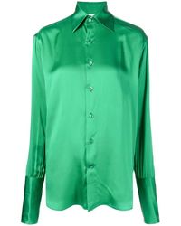 Woera - Long-Sleeve Silk Shirt - Lyst