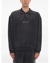 HUGO - Polo Sweatshirt Delwy - Lyst