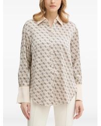 Guess - Patterned Collared Shirt - Lyst