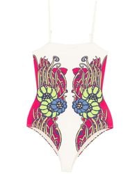 La DoubleJ - Floral Print Swimsuit - Lyst