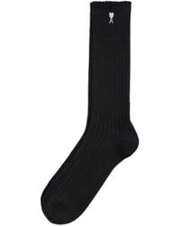Ami Paris - Cotton Socks With Ami De Coeur - Lyst