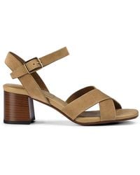 Doucal's - Suede Cross-Strap Sandals - Lyst