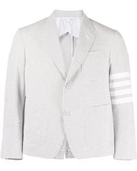 Thom Browne - Striped Single-Breasted Blazer - Lyst