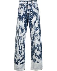 DARKPARK - Gerade Jeans mit Batikmuster - Lyst