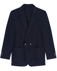 Giorgio Armani - Double-Breasted Coat - Lyst