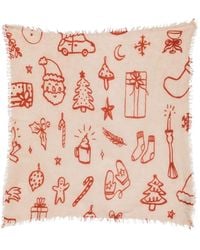 Mouleta - Graphic-Print Frayed Scarf - Lyst