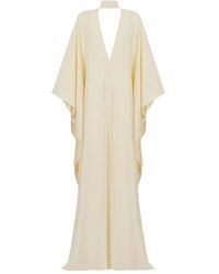 ‎Taller Marmo - Ooo Maxi-Jurk Met Wijde Mouwen En V-Hals - Lyst